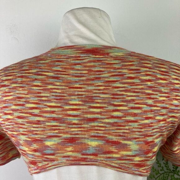 COTTON CANDY LA dress | Space dye orange green yellow | cut-out | mini | size me - Picture 7 of 9